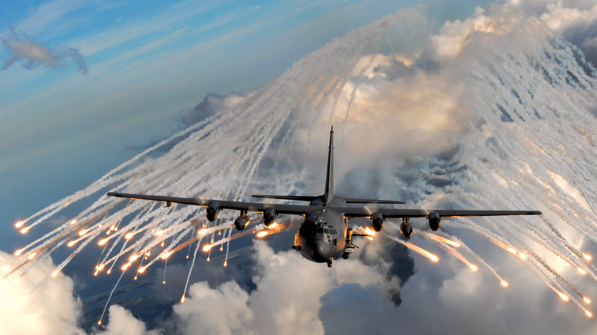 plane flight sky smoke fire cloud