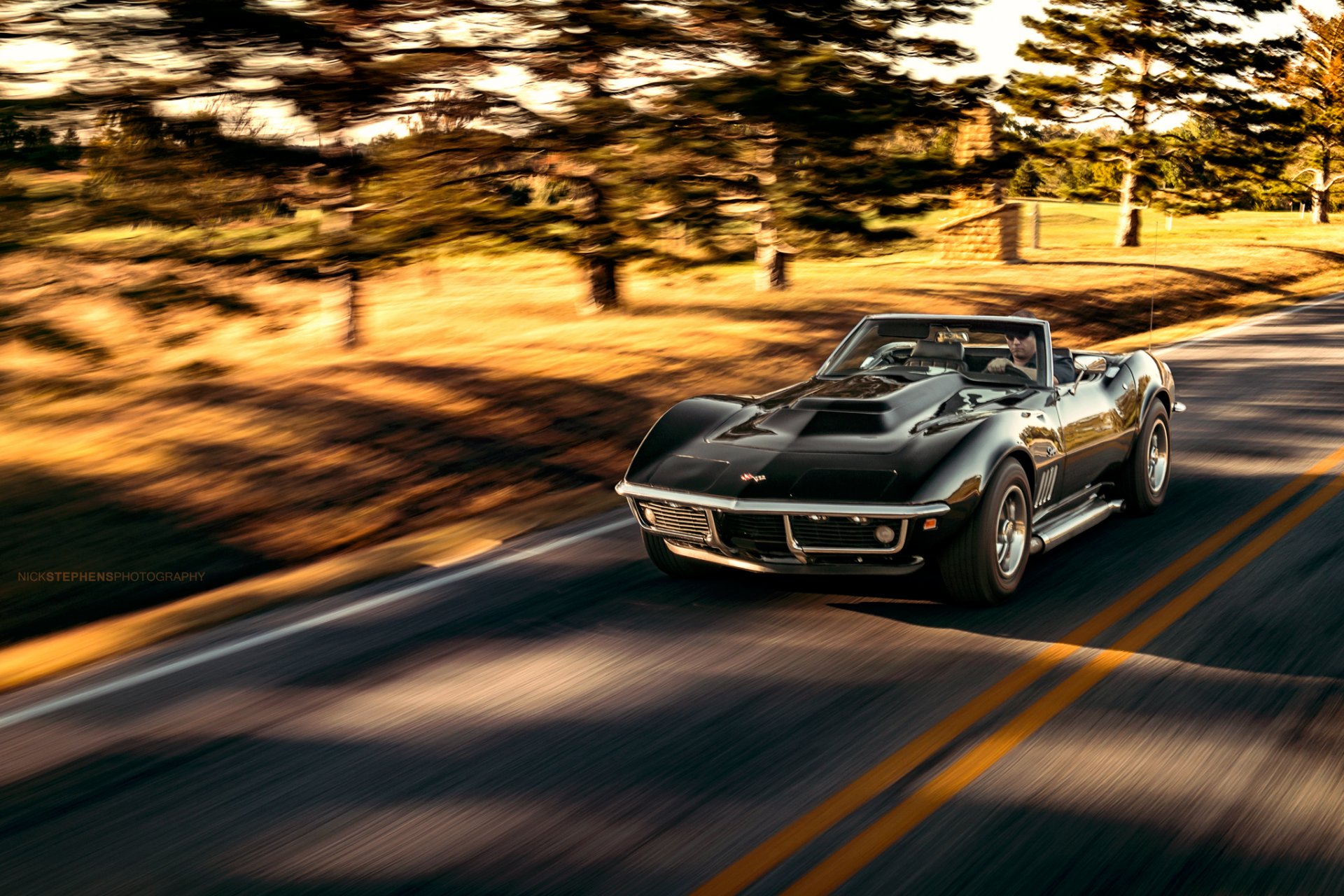 chevrolet corvette stingray schwarz nick stevens fotografie