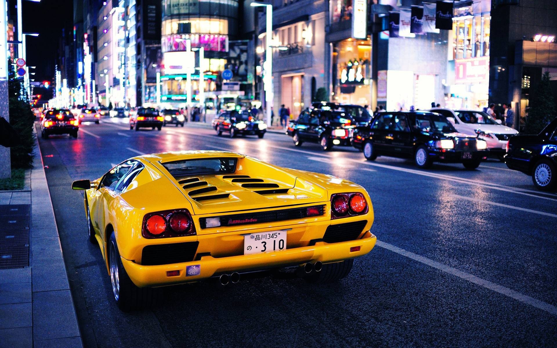 lamborghini diablo giallo città auto lamborghini diablo auto