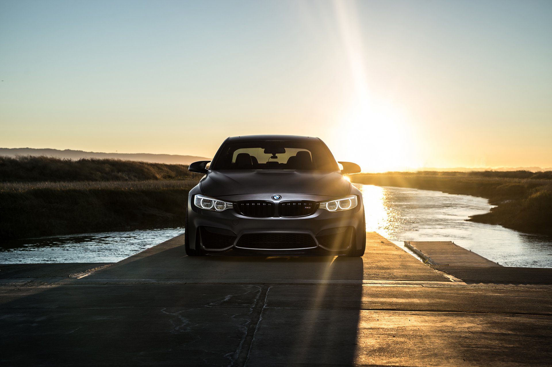 bmw m3 f80 mode carbon front matte black sun sky water