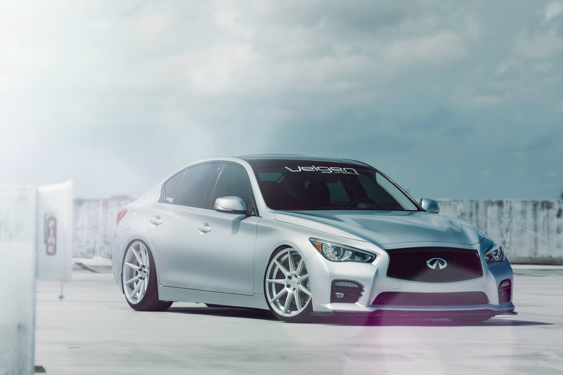 infiniti q50s velgen колеса вмб 9 матовый серебристый