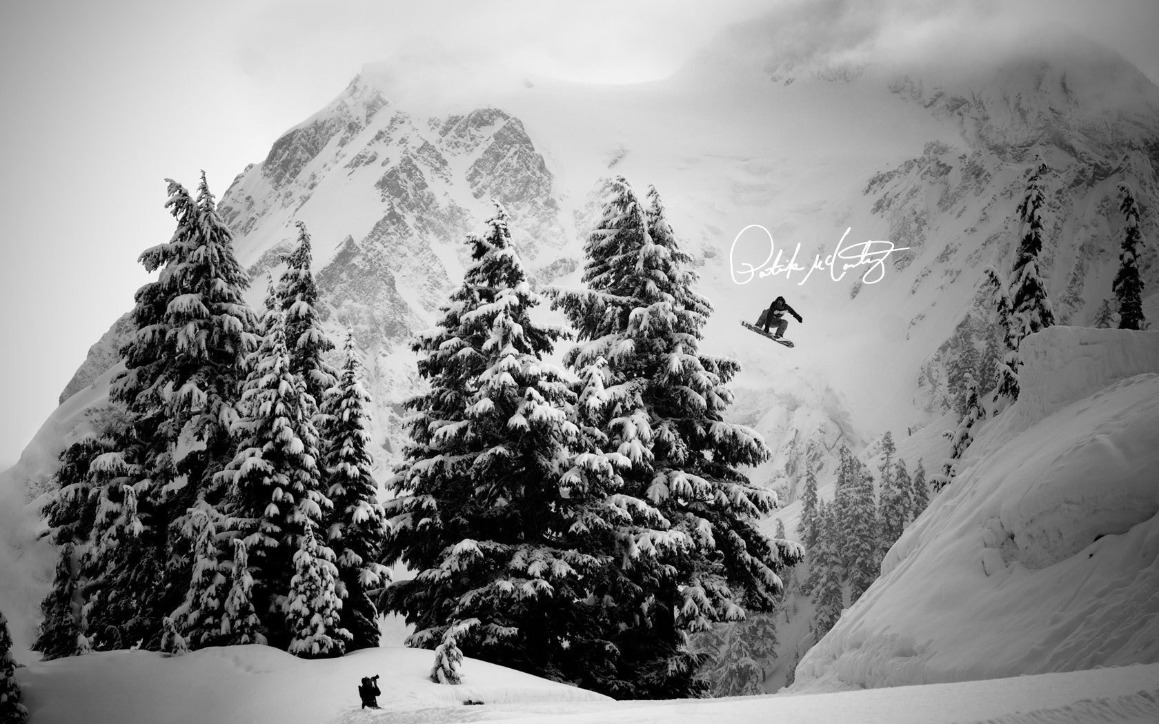 nowboards he can fly in the snow snowboard jump incredibly photographer view mountains snow winter tree trees b-b