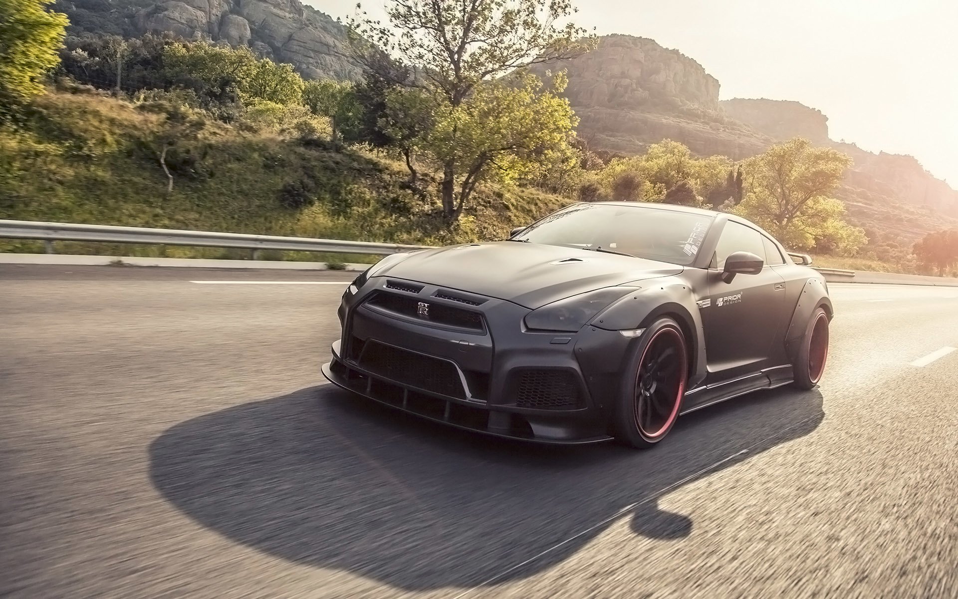 nissan gt-r przed designem tuning w ruchu