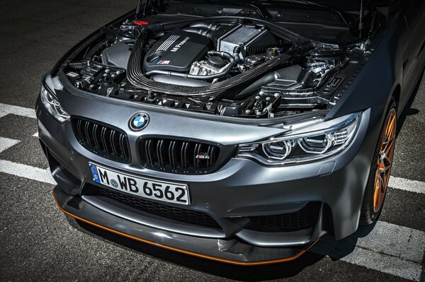 BMW M4 engine compartment