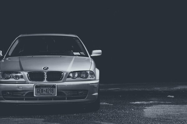 Blanco y negro, coche y aire