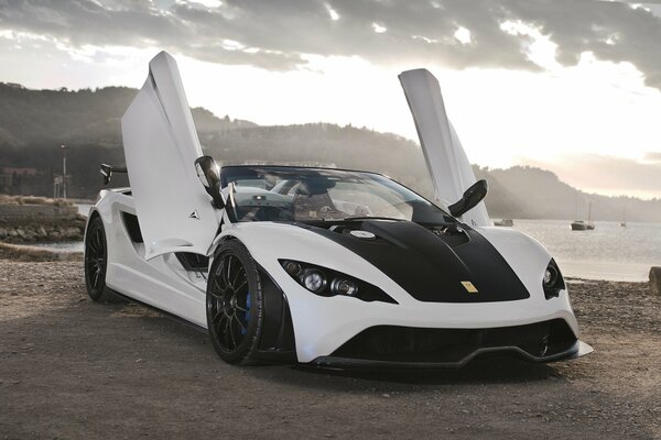 Supercar blanc tushek renovatio