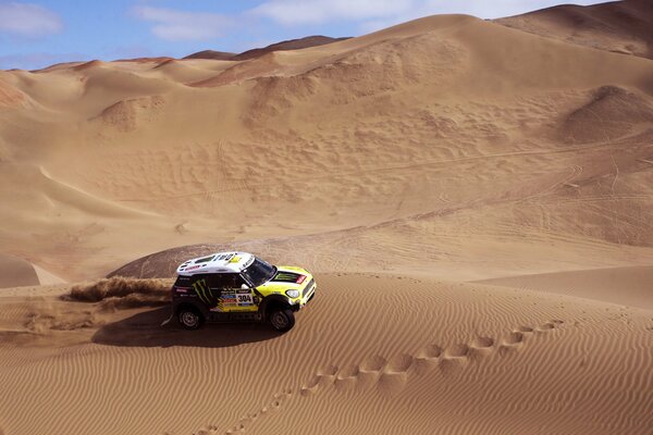 Rally Dakar. Fuoristrada guida nel deserto