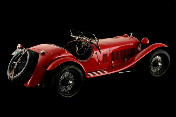 A great red retro alfa Romeo car