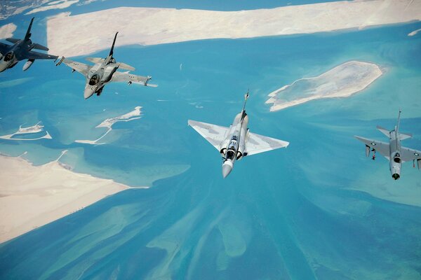 Lightning display performed by aircraft