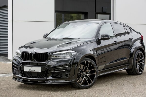 Black shiny BMW bright design