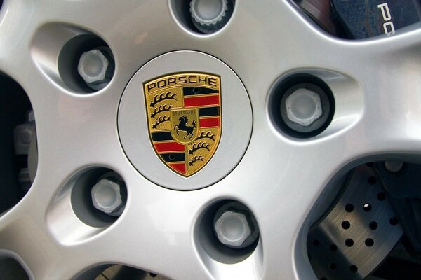 Imagen Porsche, logotipo en gris