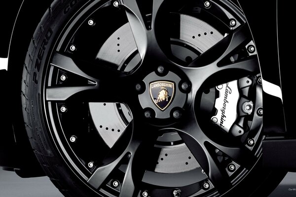 Ruota Auto Marca Lamborghini colore Nero