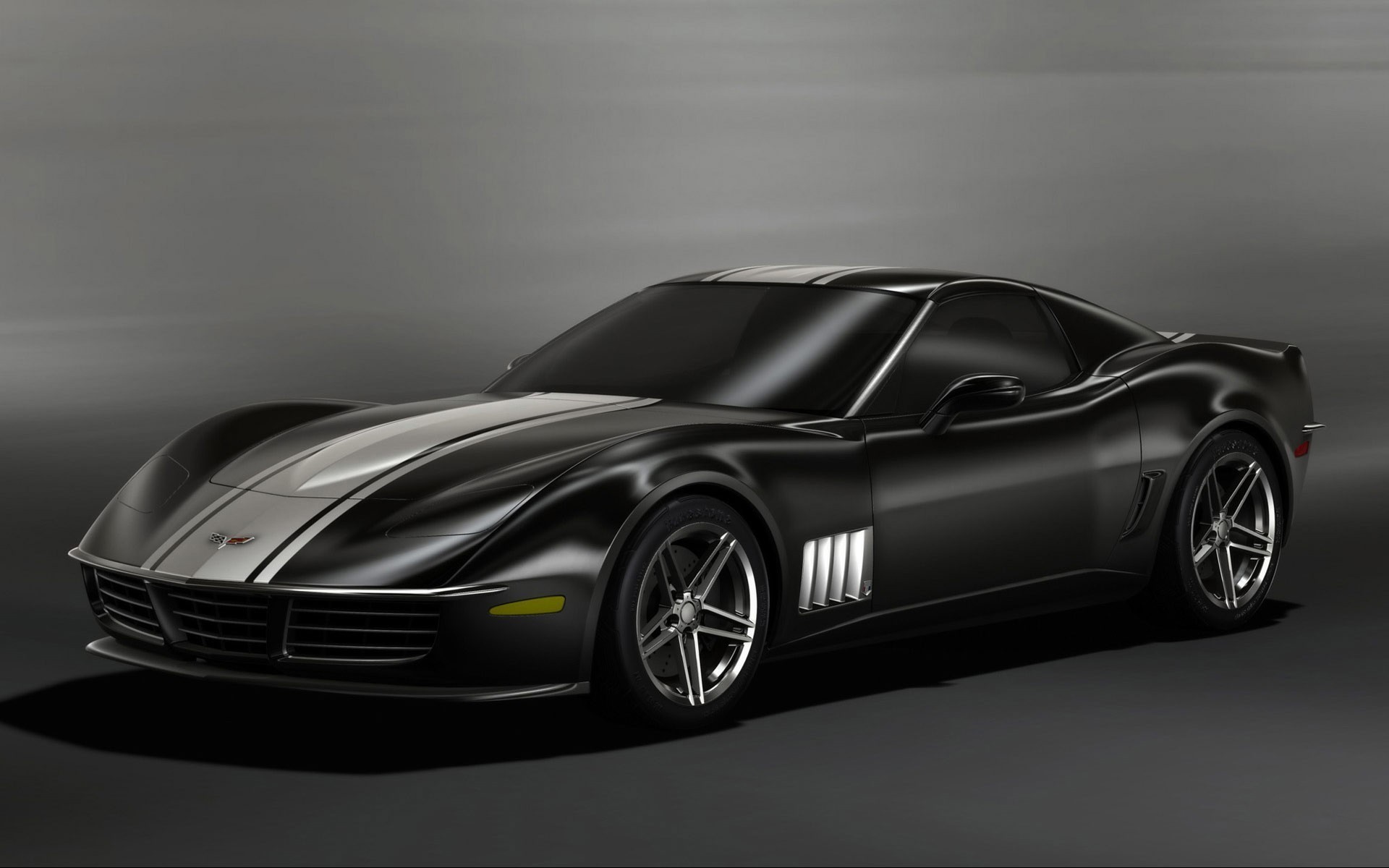 chevrolet corvette 3r concepto negro