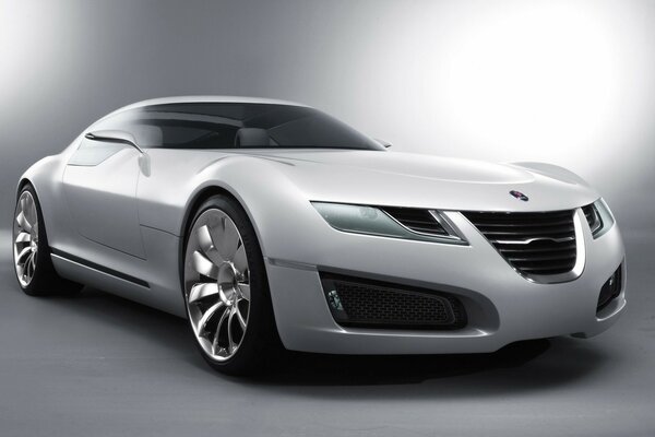 Blanco Saab-Concept Machine en exposiciones