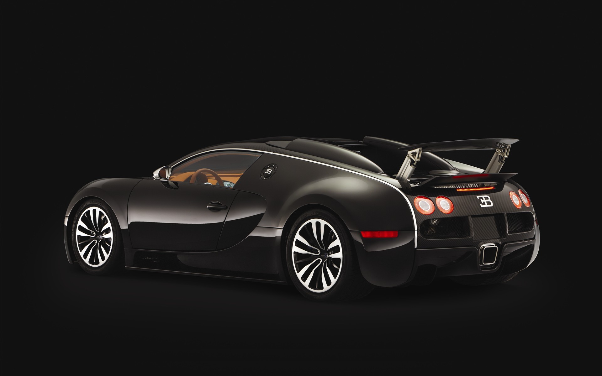 bugatti noir spoiler veyron