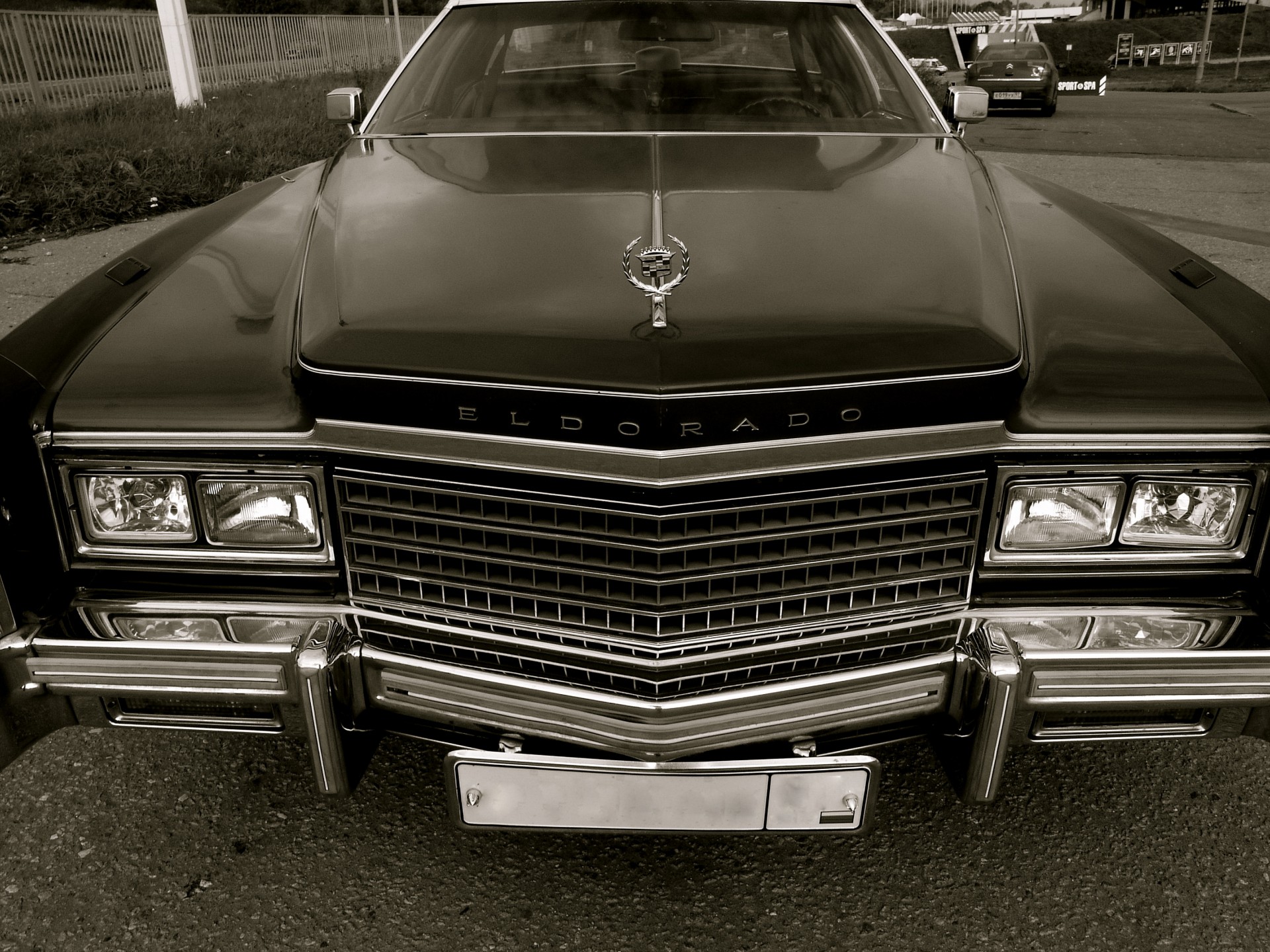 1978 cadillac eldorado retro auto griglia fari