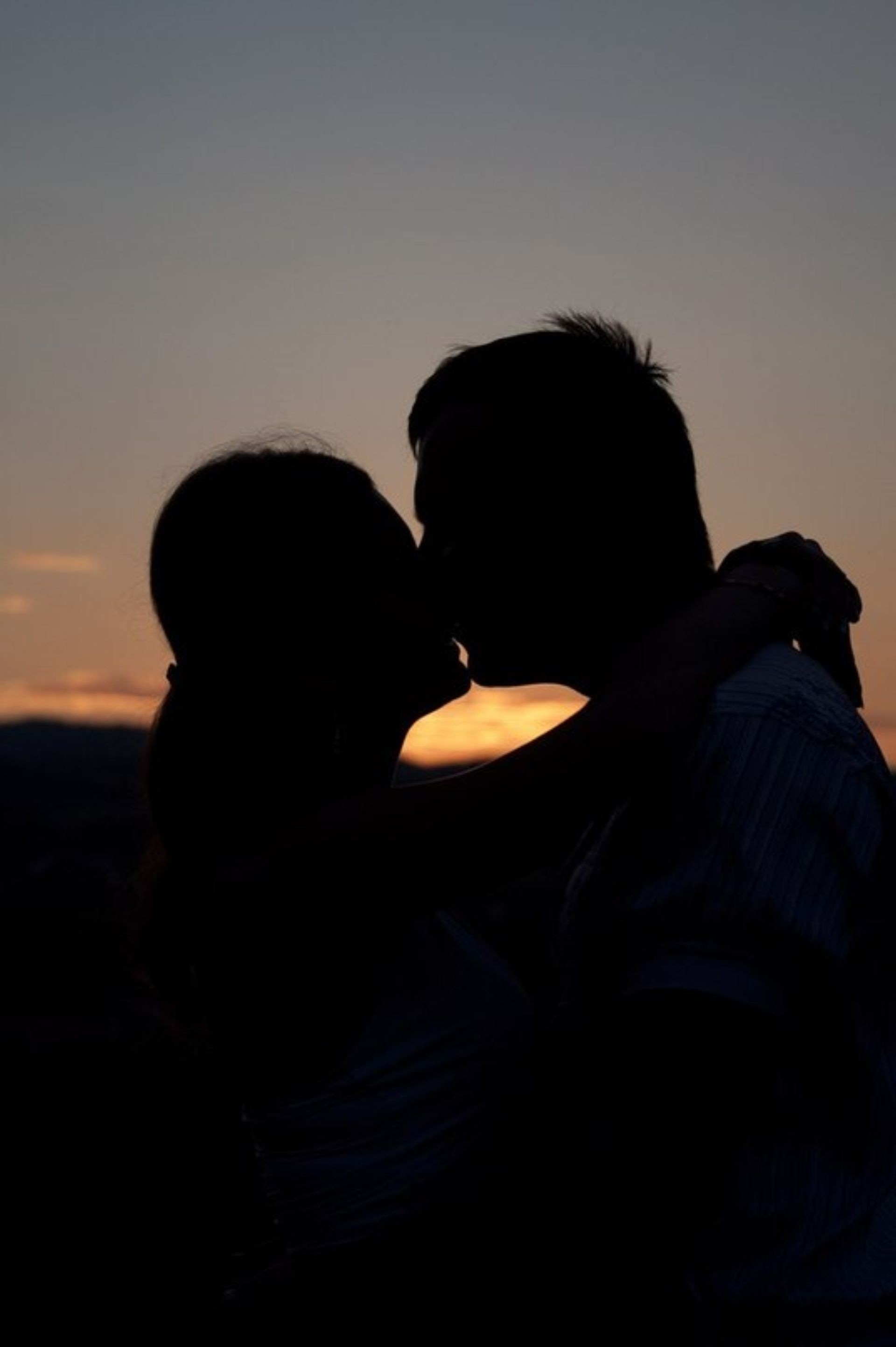 love romance sunset man and woman relationship