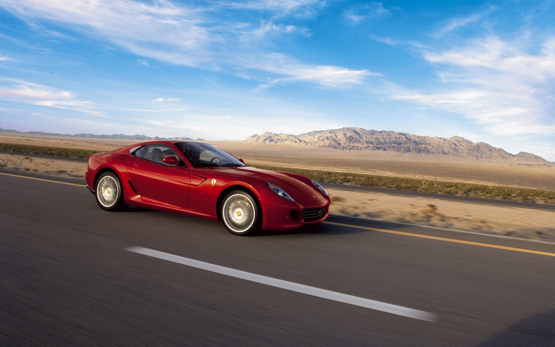 ferrari gtb road sky