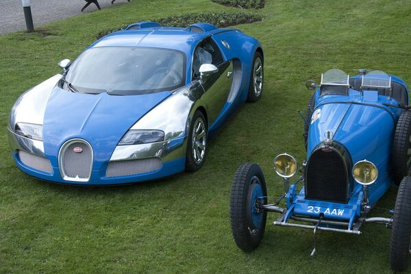 Retro-Ausstellung Bugatti Desktop-Hintergrund