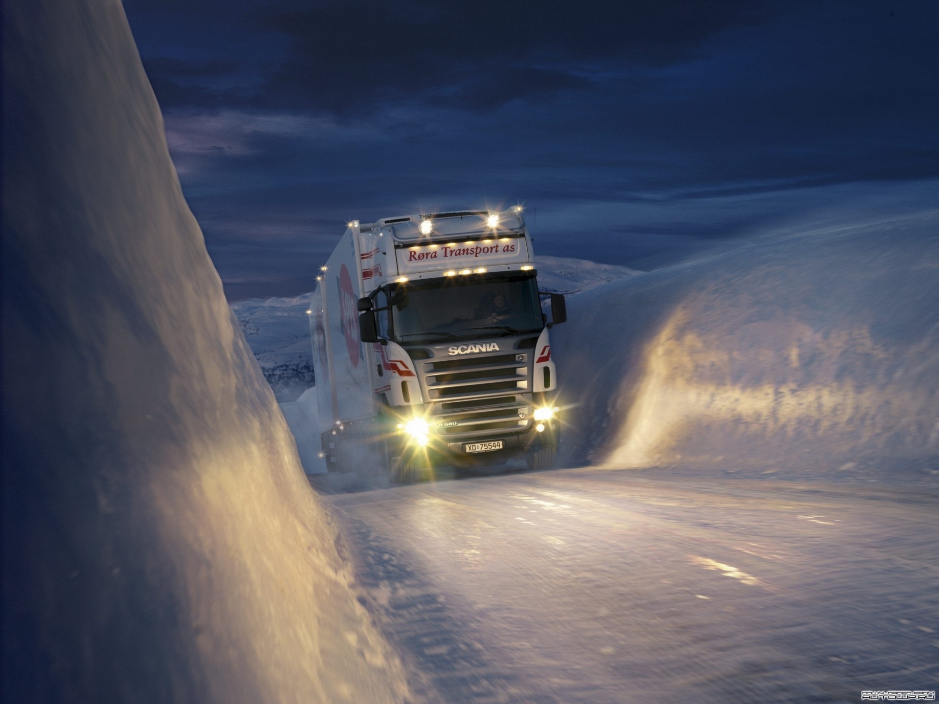 scania blanc neige + glace