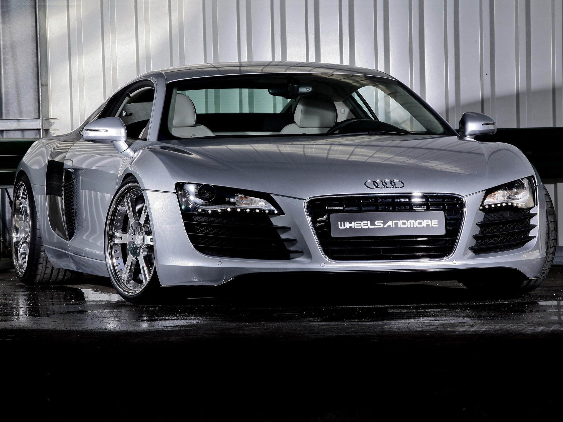 audi r8 garage boden reflexion