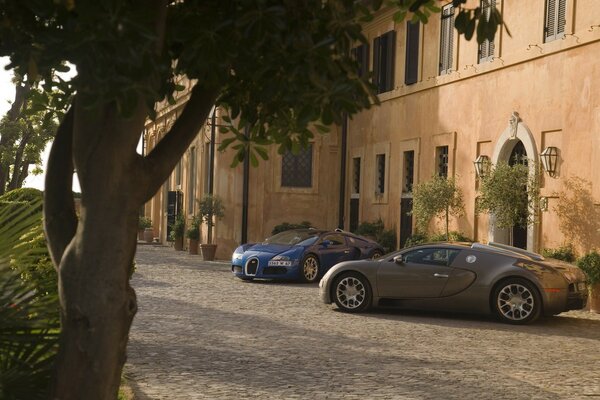 Someone s country paradise with a house and cars