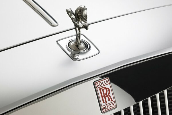 The emblem of the Rolls-royce car brand