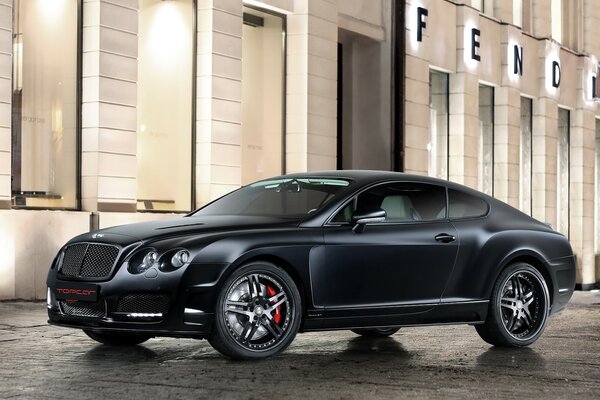 Пуля, bentley, континентальный на улице