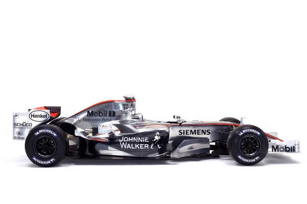 Voiture McLaren pour les courses de formule 1