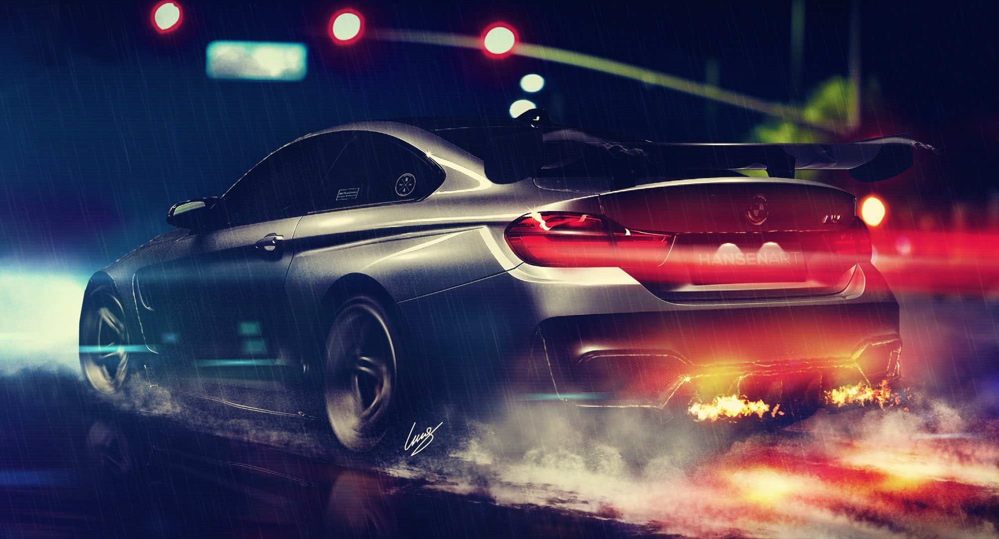 bmw m4 gtrs4 vorsteiner räder nigth hinten hansen kunst