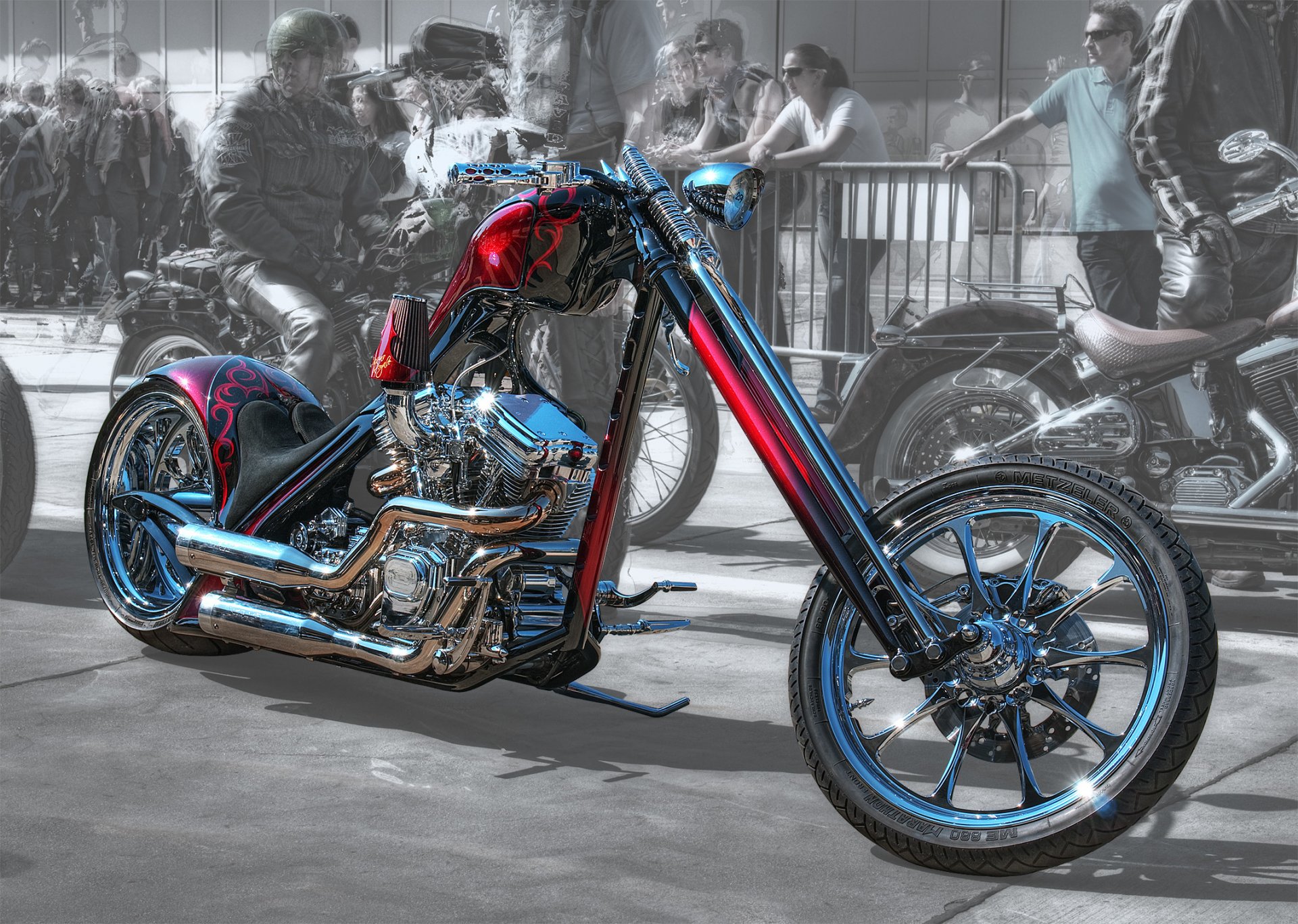 bici chopper moto design forma hdr