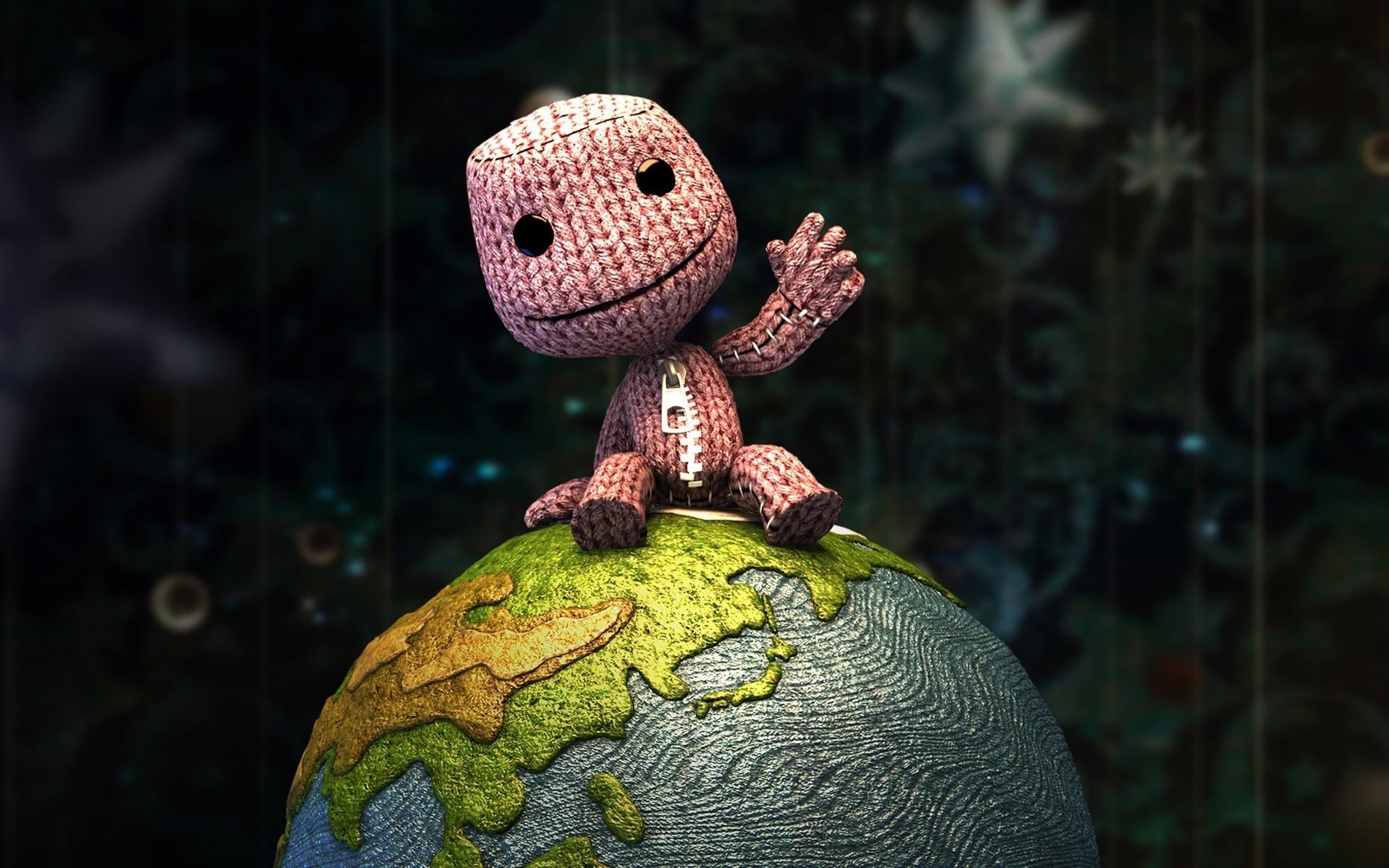 knitted man earth pink drawings anime