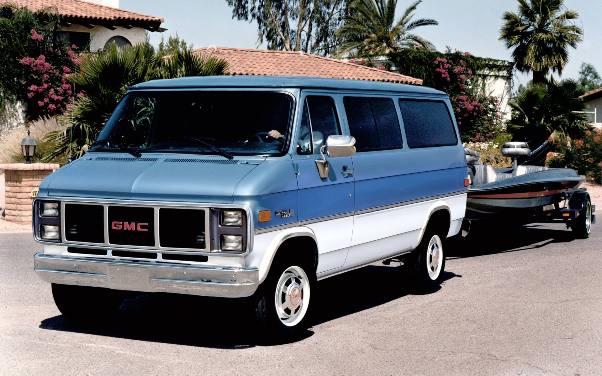 gmc vandura rally stx 1985 box background