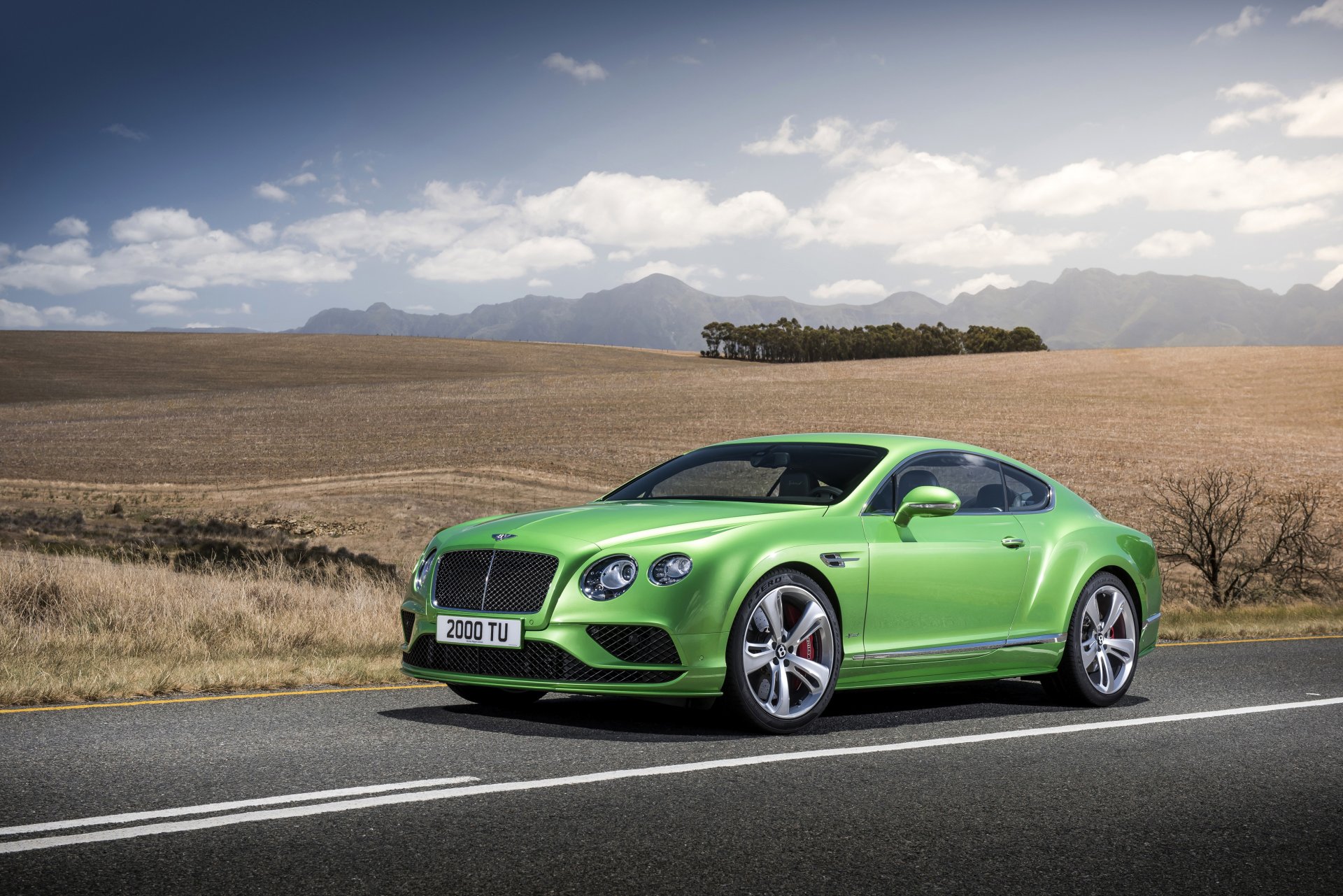 bentley 2015 continental gt velocità verde chiaro metallico auto di lusso foto