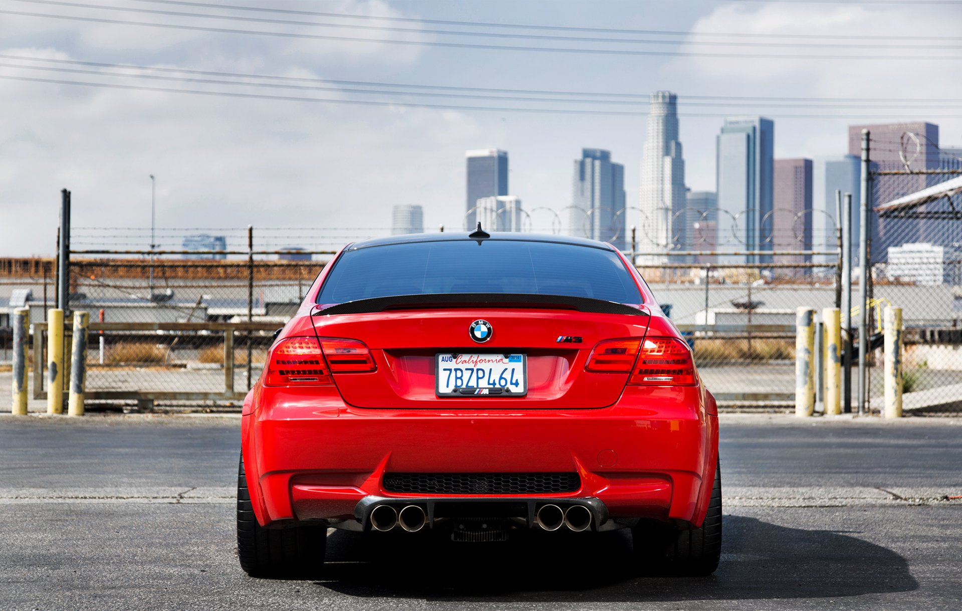 bmw e92 m3 red bmw red rear