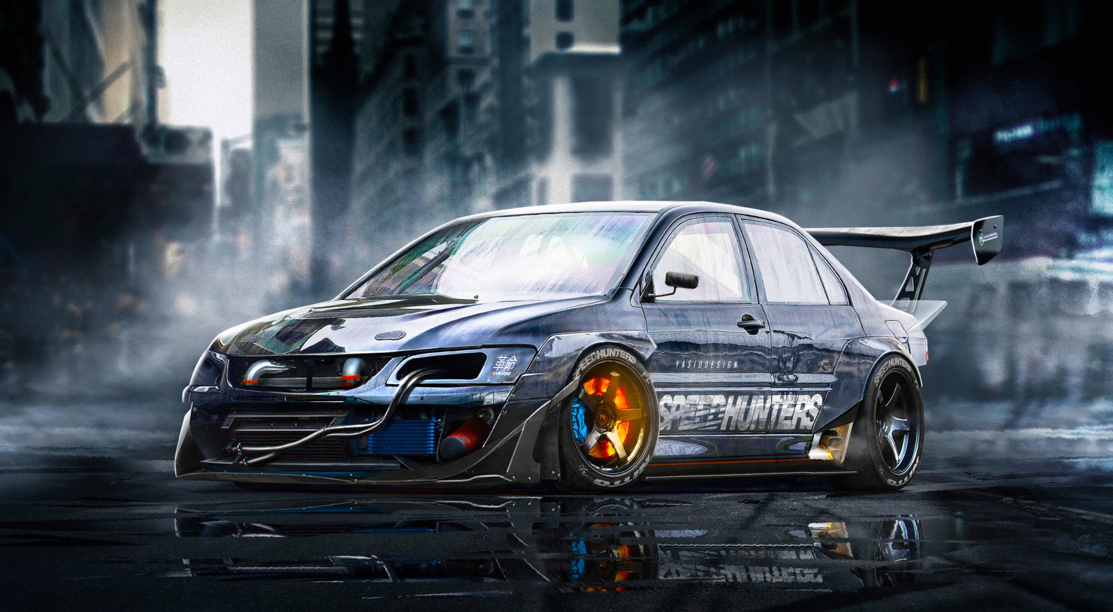 mitsubishi lancer evolution 9 yasiddesign brake sport car