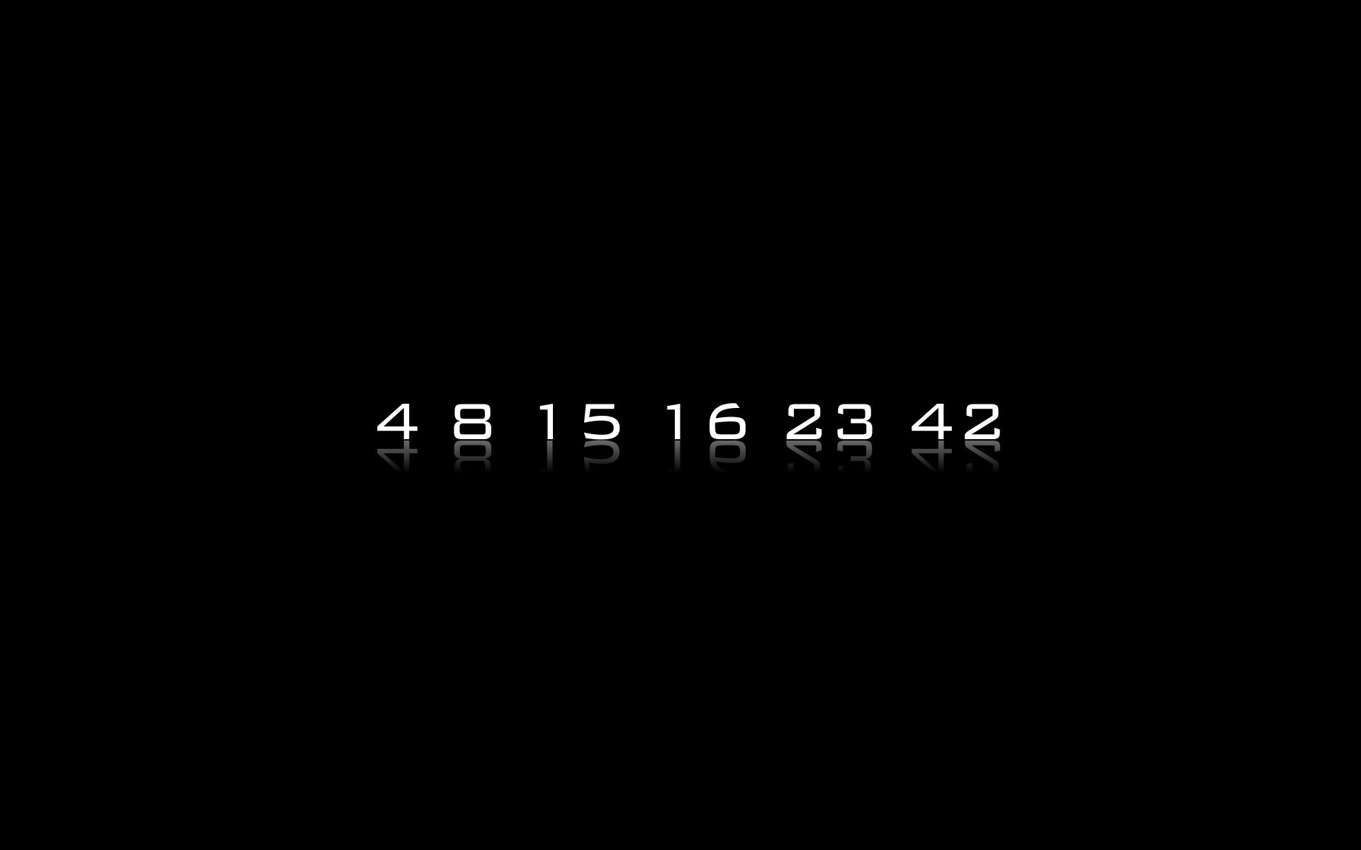 minimalism the answer black background figures white color black background the dark background easy the inscription contrast neon reflection number black and white