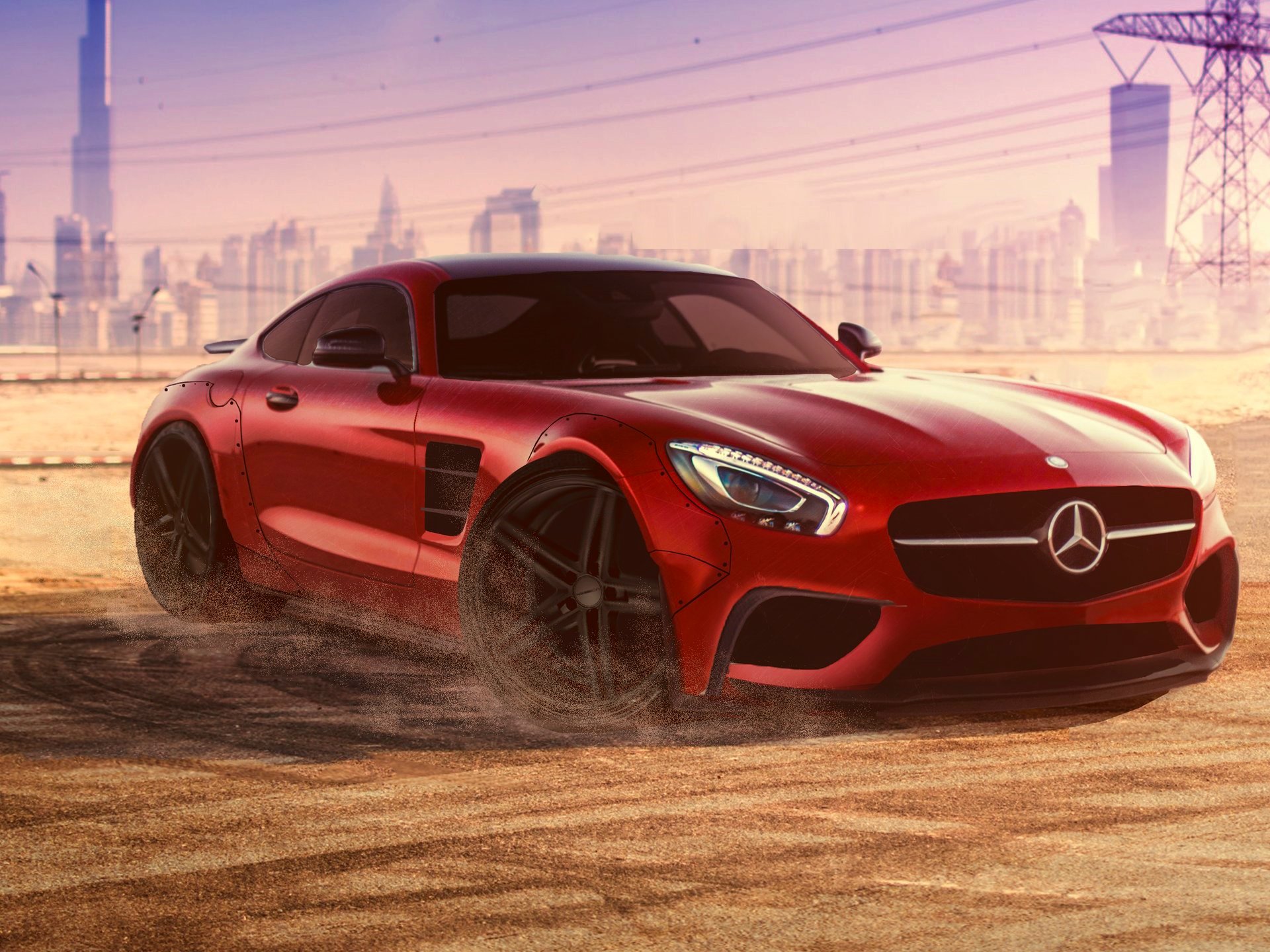 mercedes-benz amg gt s 2015 rot freiheit zu fuß dubai supersportwagen vorne