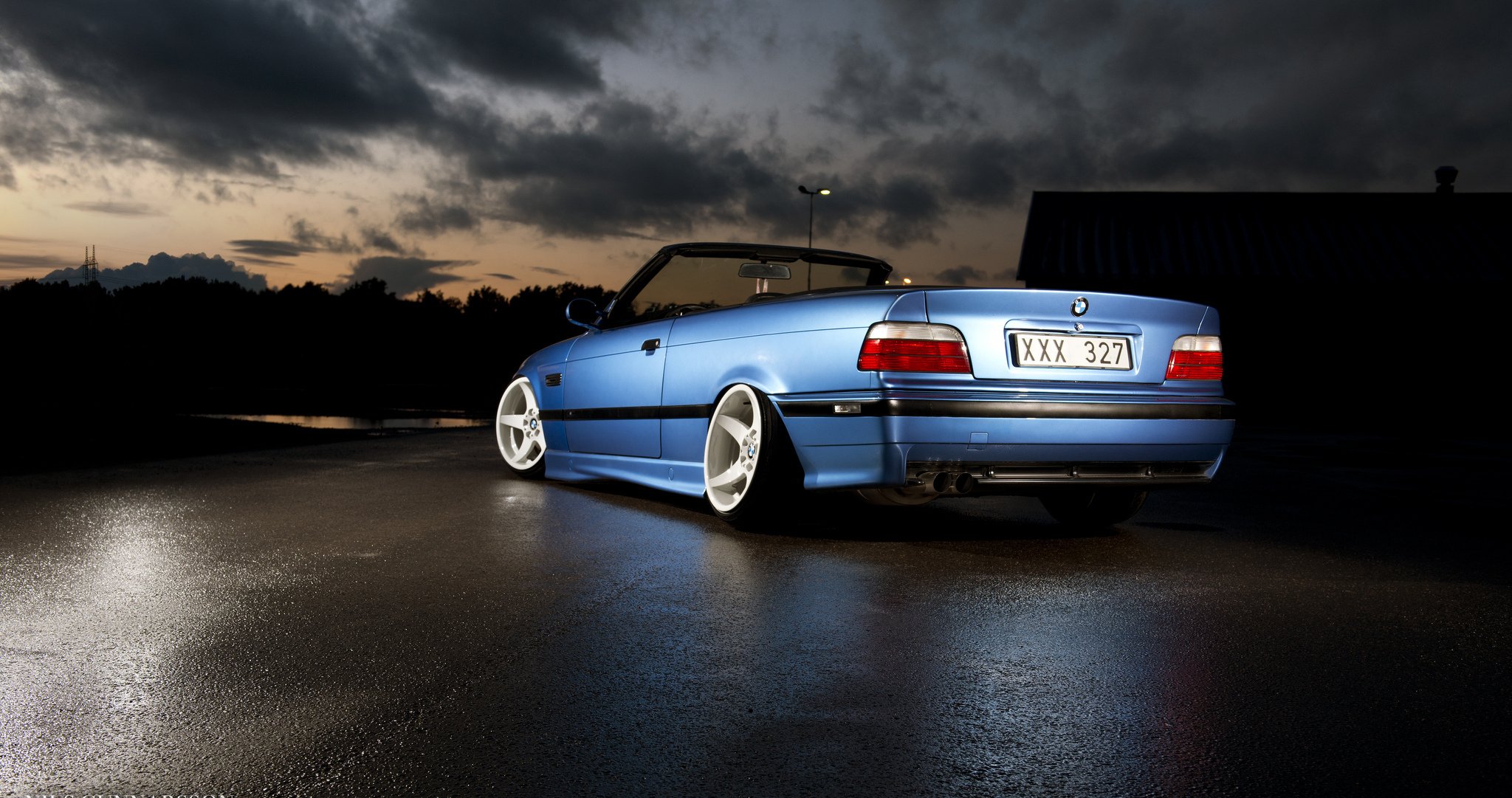 bmw e36 m3 posición azul bmw