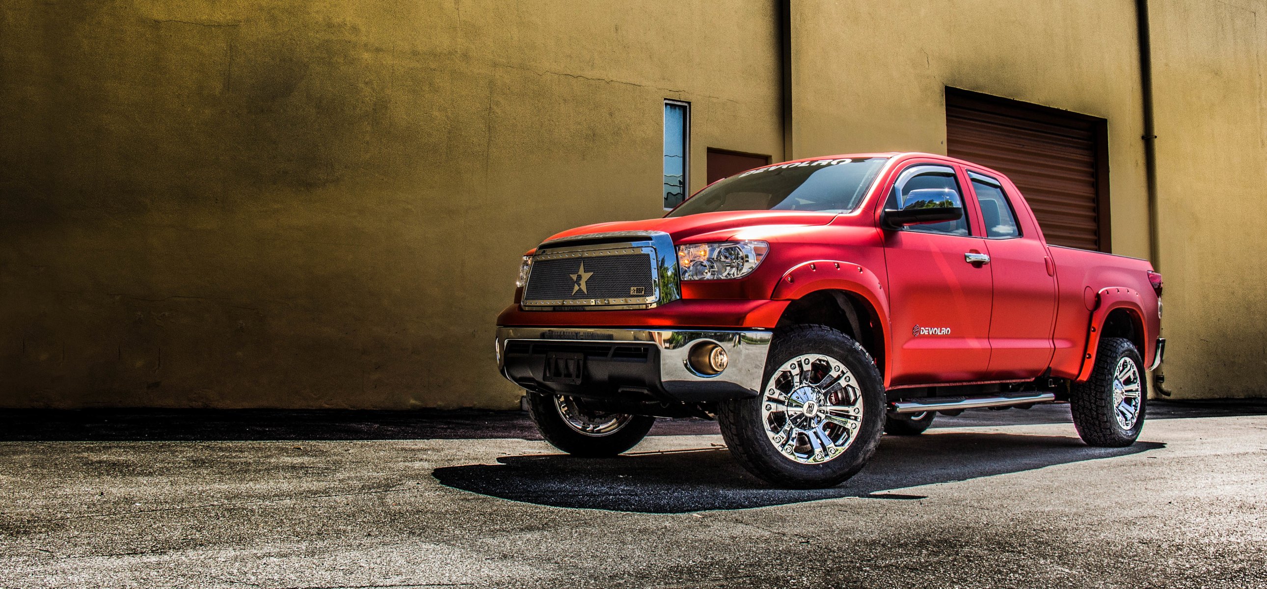 tundra toyota wickeln tuning rote tundra devolro usa