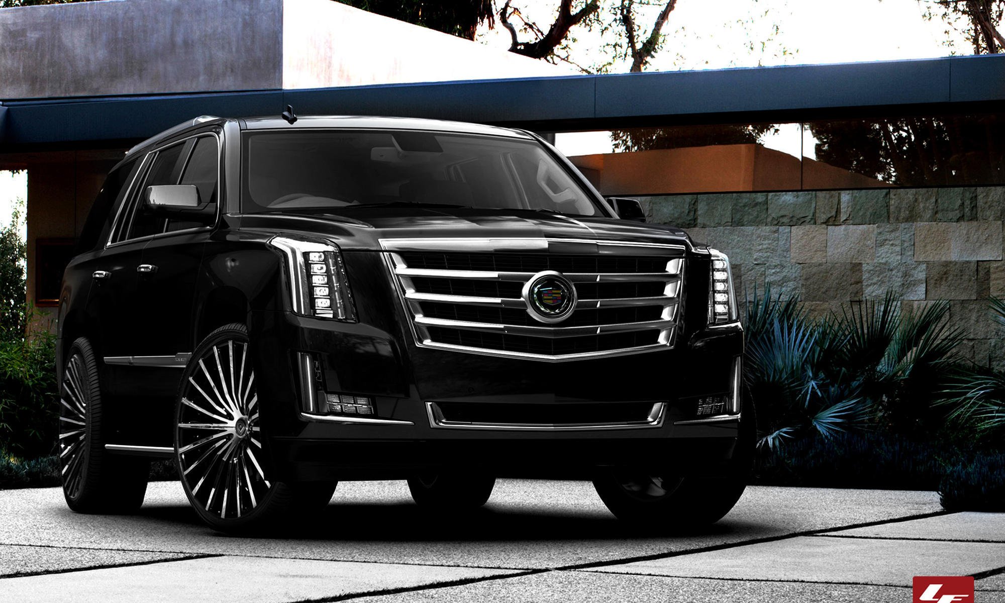 2015 г. cadillac escalade черный тюнинг