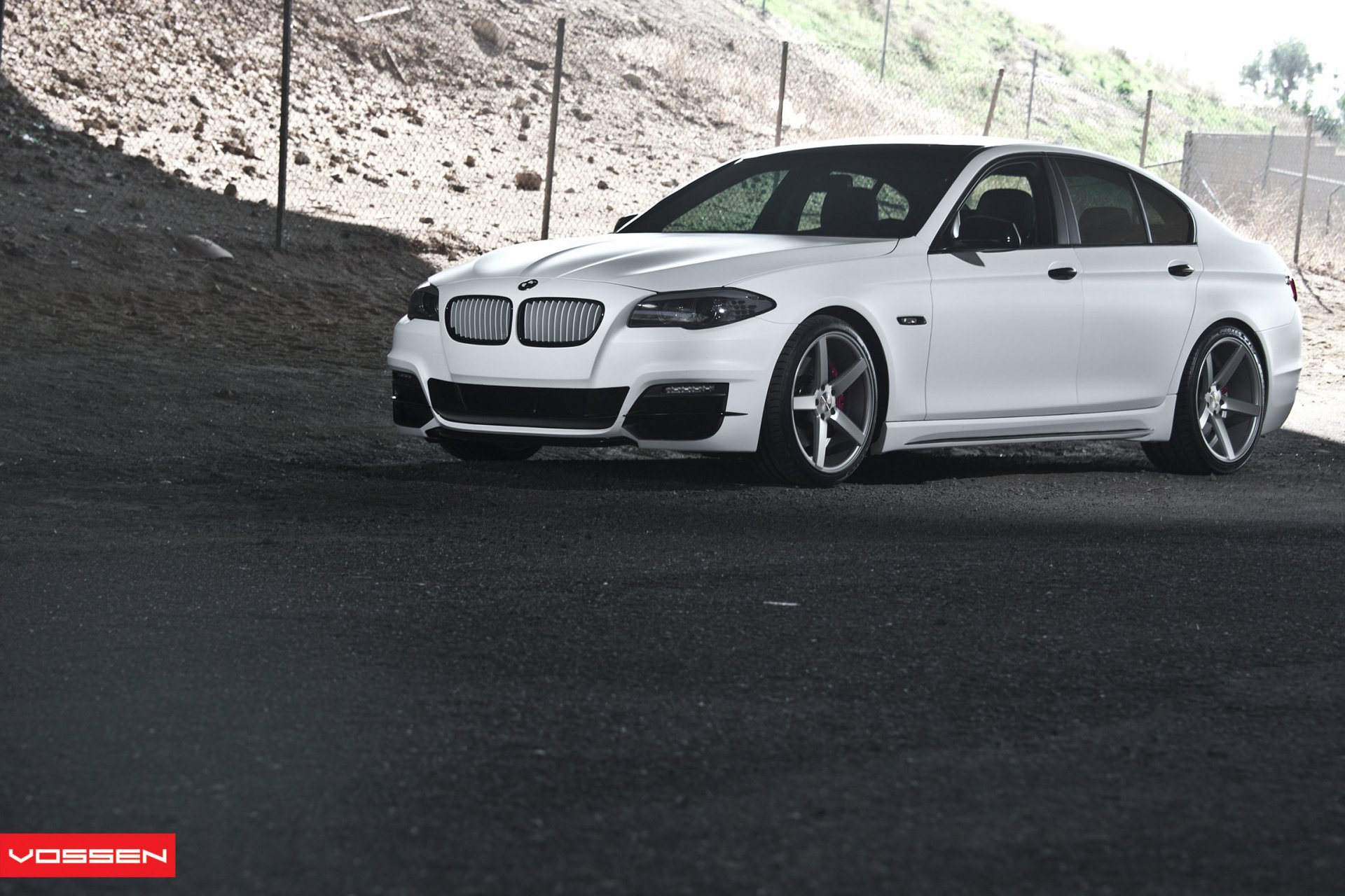 bmw f10 série 5 blanc vossen