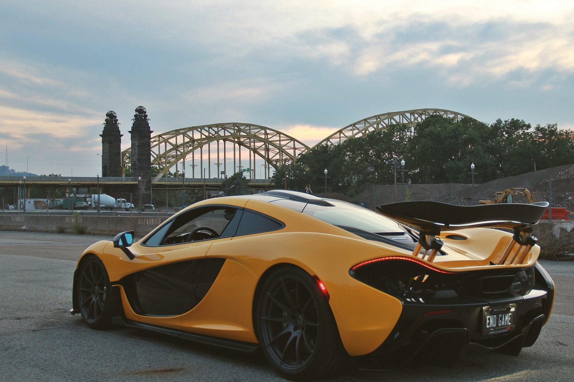 mclaren p1 mclaren sports car hypercar bridge