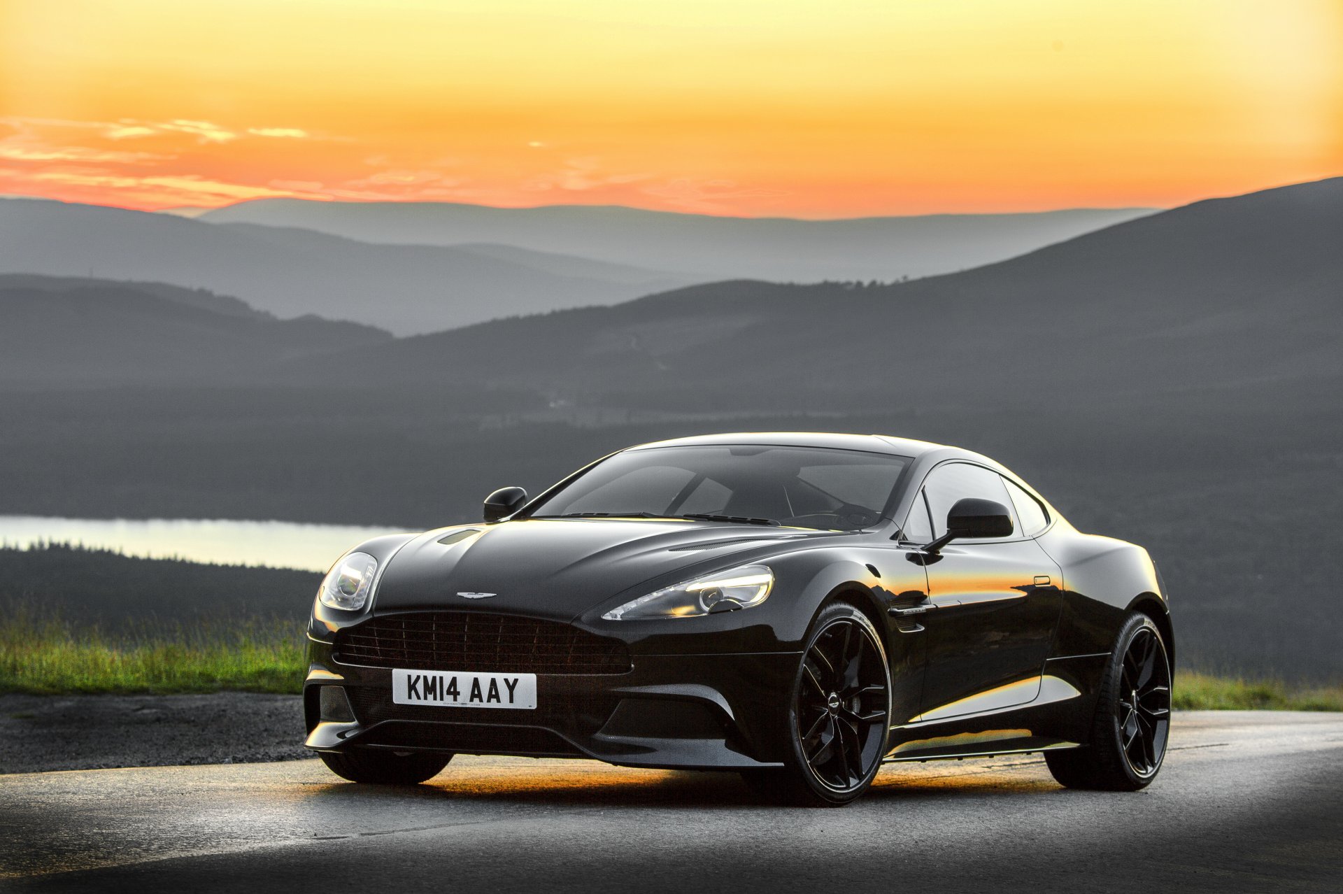 2014 aston martin vanquish carbon aston martin vanquish evening sunset