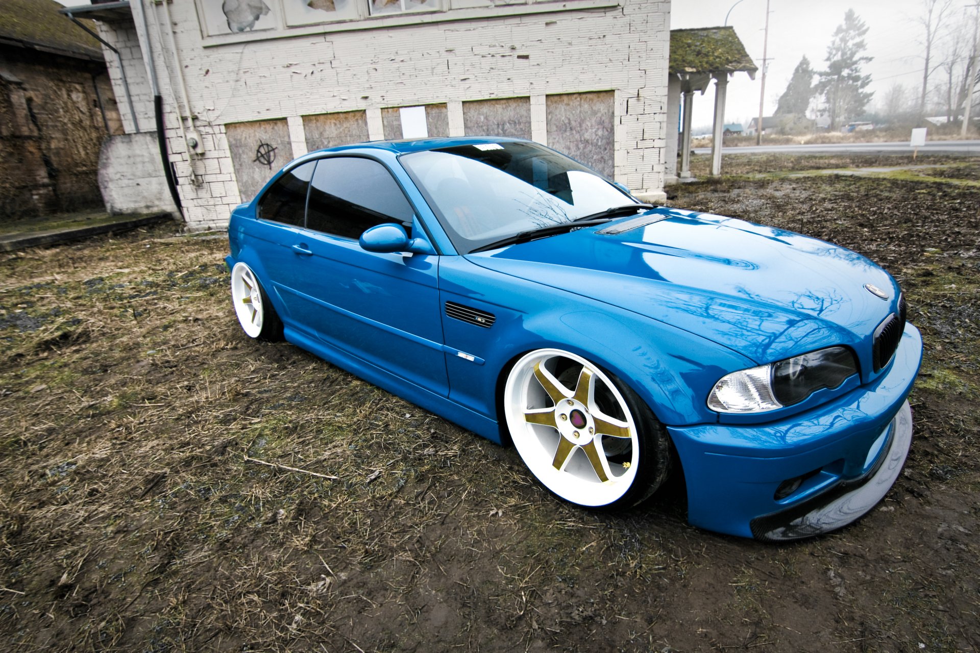 bmw e46 m3 blau tuning bmw