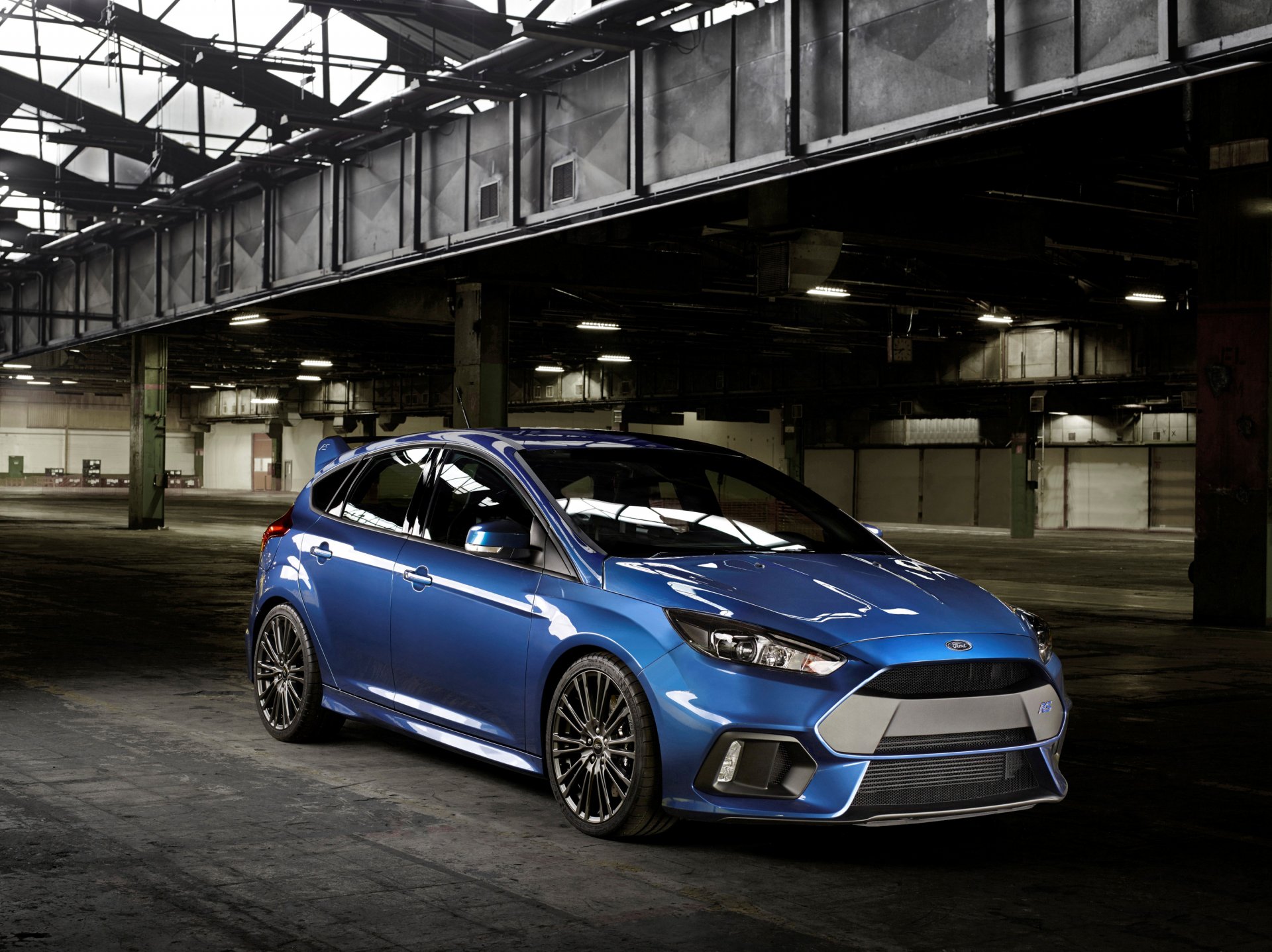 ford 2015 focus rs bleu métallique voiture photo