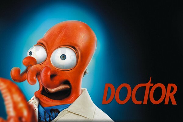 Dr. Zoidberg from the animated series Futurama