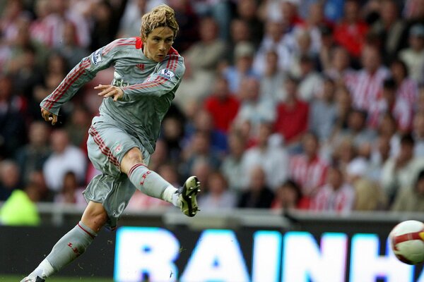 Calciare la palla con Fernando Torres