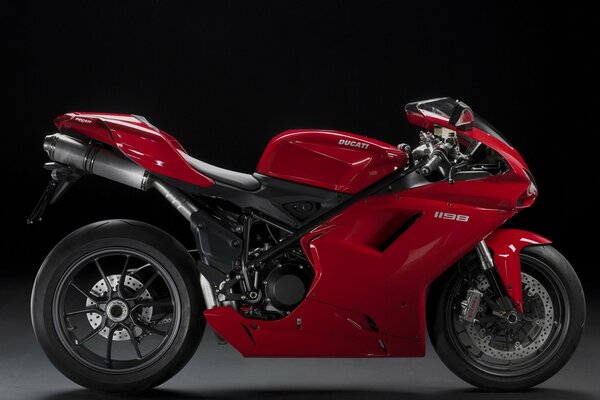 Motorcycle of the famous brand ducati 1198