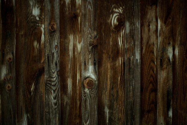 Mur en bois texturé foncé